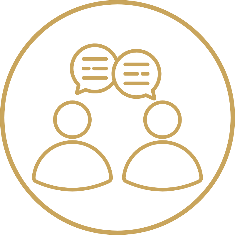 An icon illustrating the communication WealthPath has as part of our proactive tax planning approach