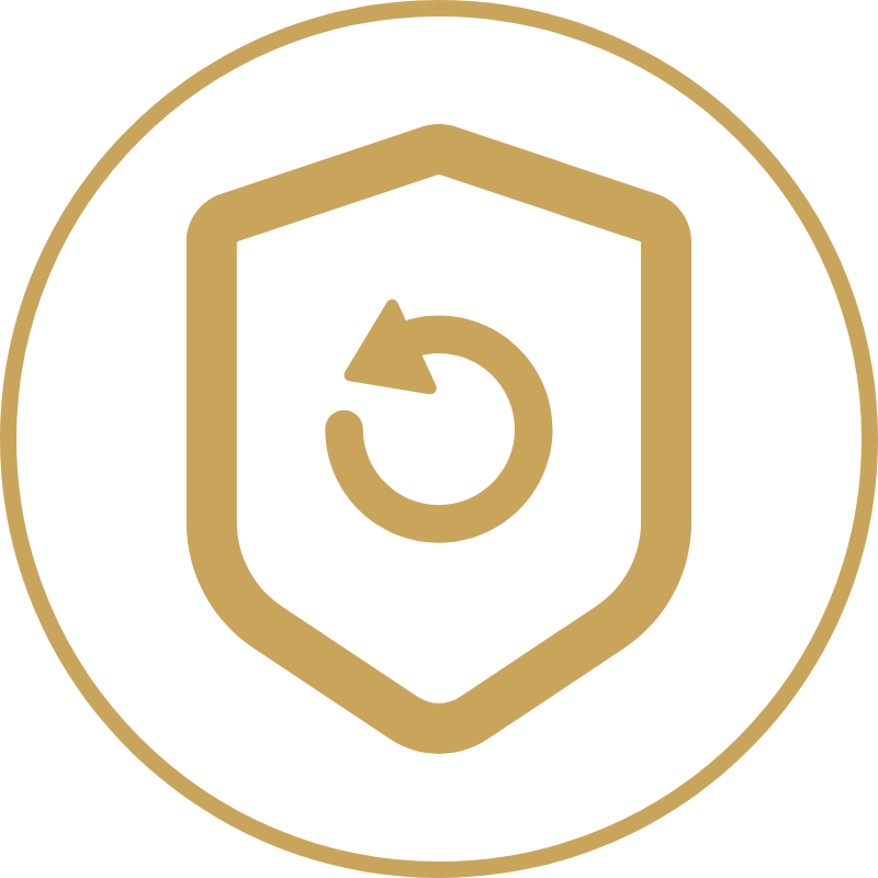 An icon showing long-term retirement tax planning being updated as life changes